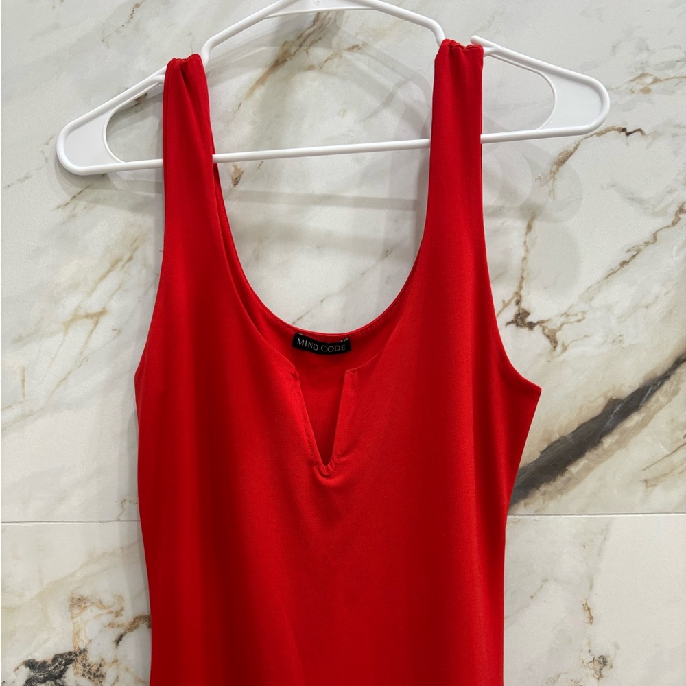 Size large 2 dresses red and black
